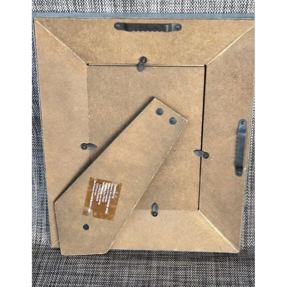 Metal 8x10 Picture Frame Grey/ Silver Pitted Metal By Creative